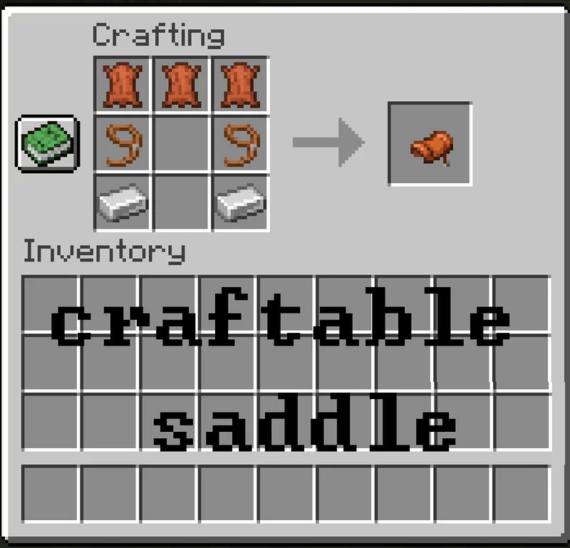 saddle minecraft
